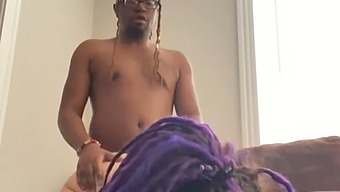 Desperate Purple-Haired Man Receives Intense Penetration In Brutal Encounter