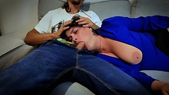 Stepmom'S Deep Throat Blowjob Gets Rough And Intense!