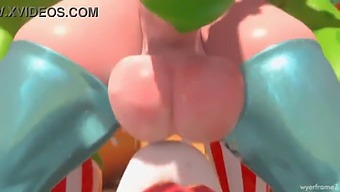 Princess Rosalina, The Horny Slut With Big Natural Tits, Has A Wild And Kinky Scene.